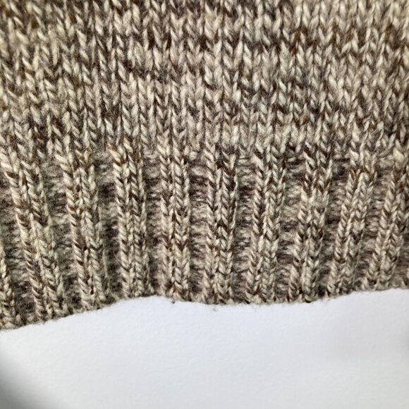 Pure & Simple Lambswool Blend Turtle Neck Sweater Marled Brown M - Picture 7 of 9